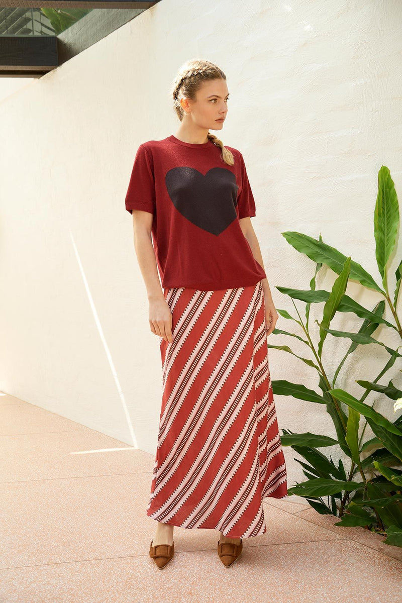 Ivy Sun Skirt | Red
