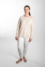 Oatmeal Swing Knit | Liberty patches