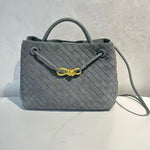 Woven Nubuck Suede leather bag | Small