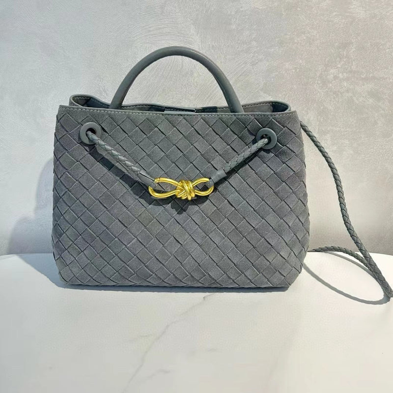 Woven Nubuck Suede leather bag | Small