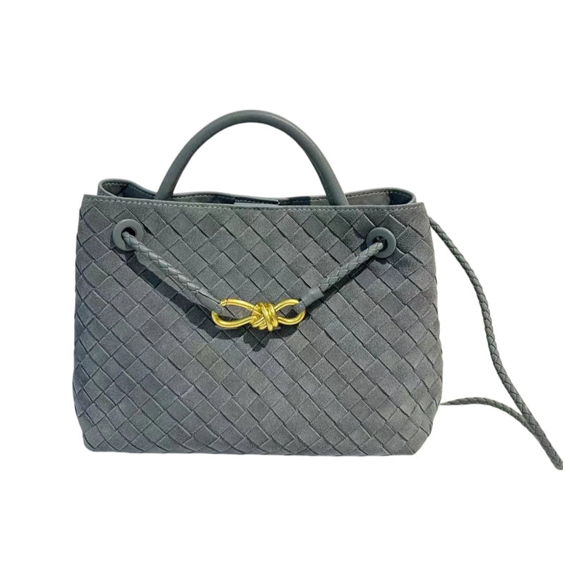 Woven Nubuck Suede leather bag | Small
