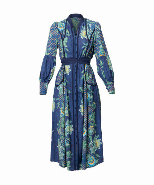 Esmeralda Midi Dress | Mariposa zafiro