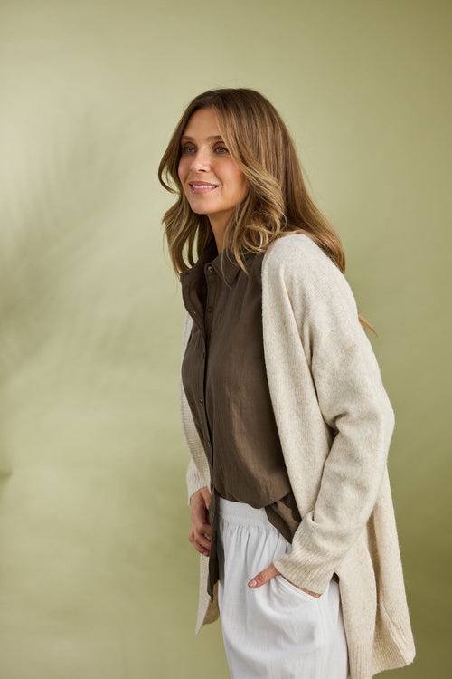 On Deck Cardi | Oatmeal