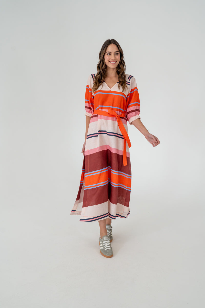 Geneva Dress | Wide Stripe