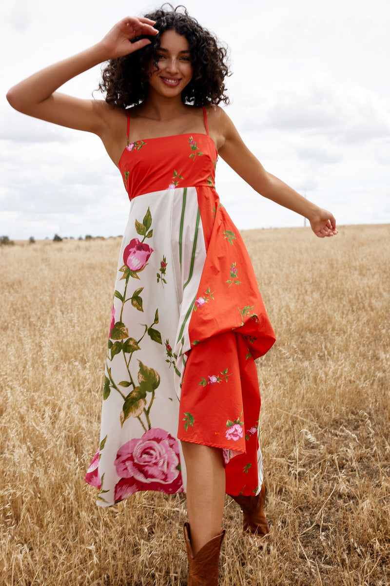 Rue Dress | Ruby Antique Rose