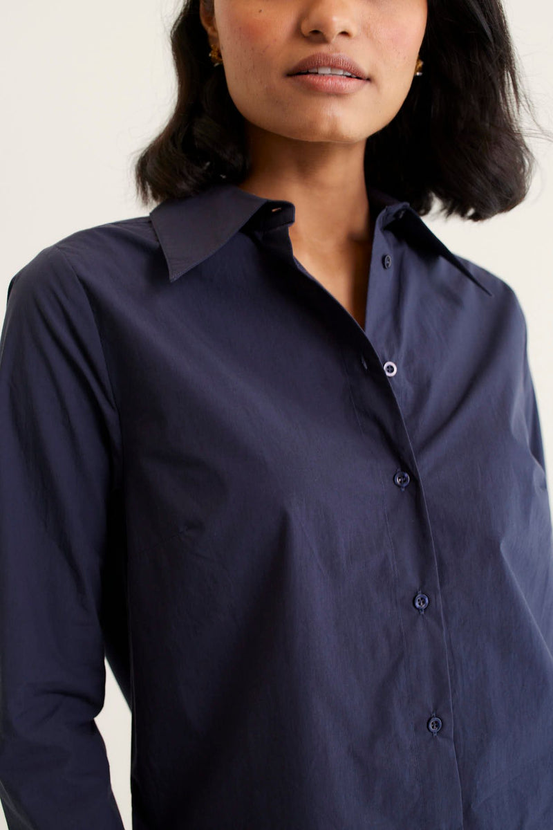 Primrose Shirt Pima | Navy