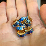 Blue Ombre Crystal Huggies
