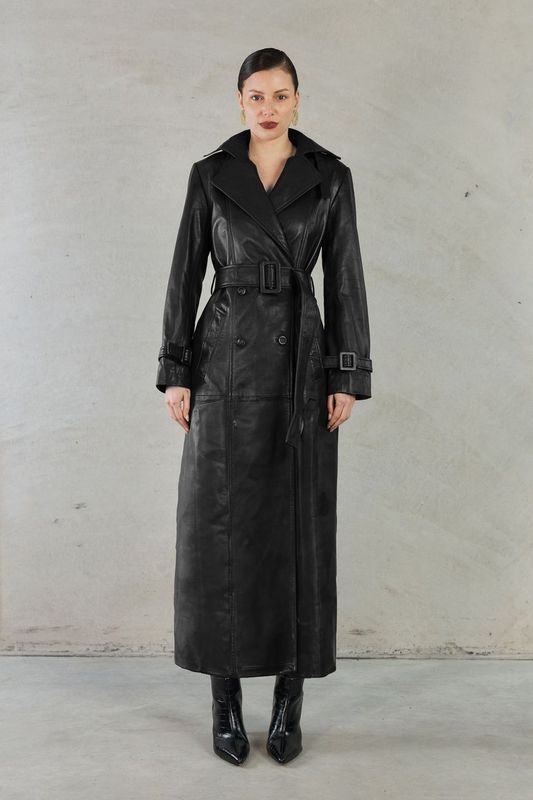 Julia Leather Coat
