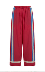 La Mer Stripe Pant Lobster Red