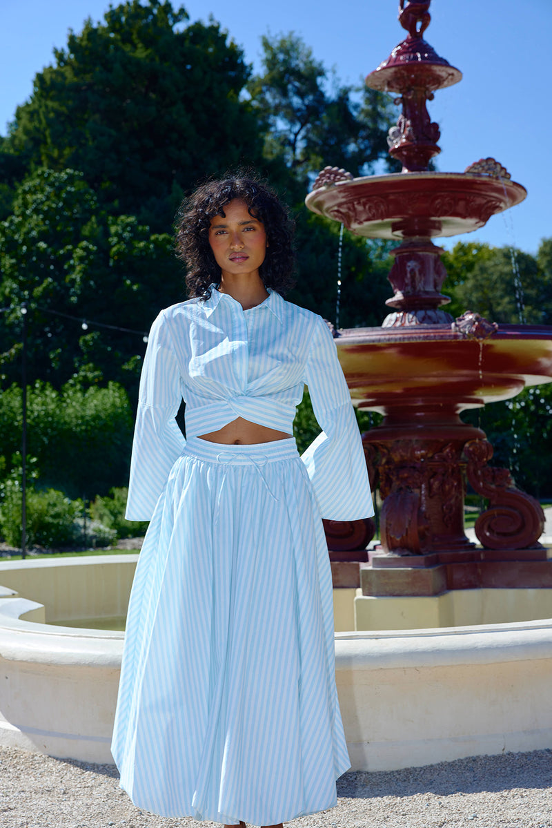 Gemma Skirt | Arctic Stripe