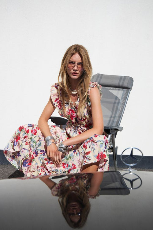 Samo Midi Dress | Flower Print