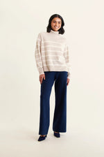 Stripe Toastie Polo | Beige