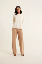 Roosevelt Merino Cashmere Sweater | White