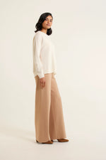 Roosevelt Merino Cashmere Sweater | White