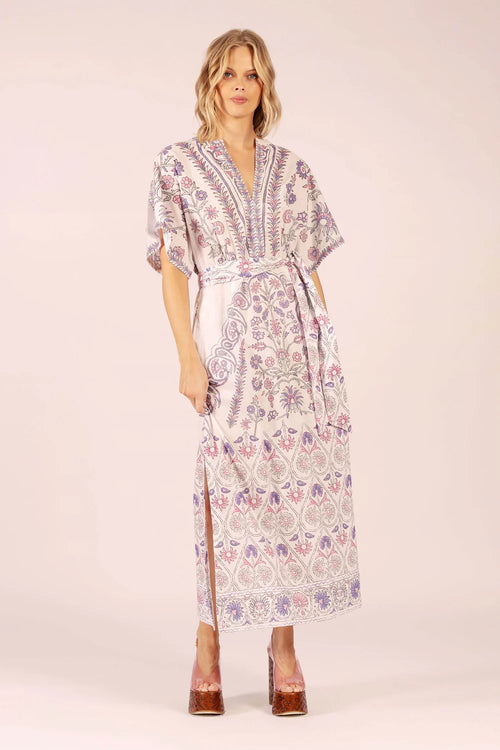 Norman Maxi Dress  Hindi White