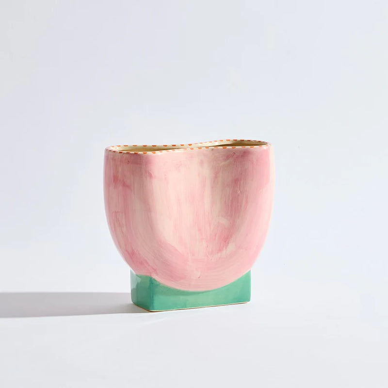 Ipanema Pink Wide Vase