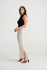 Dazzle Skirt | Champagne Sequin