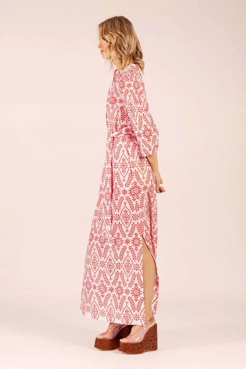 Mary Lace Maxi | Red Lace