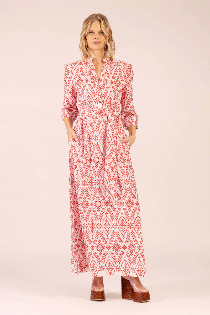 Mary Lace Maxi | Red Lace
