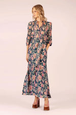 Mary Maxi Dress | Saint Teal Lurex