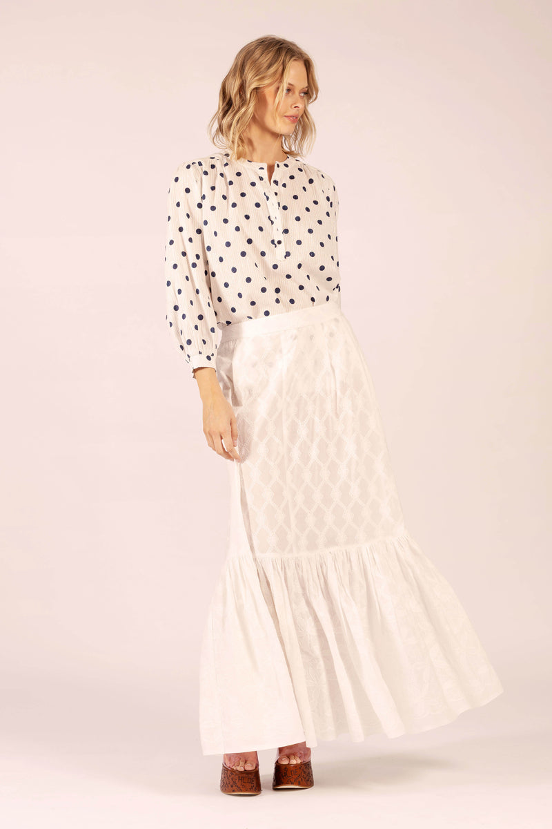 Jane Shirt | Polka Navy
