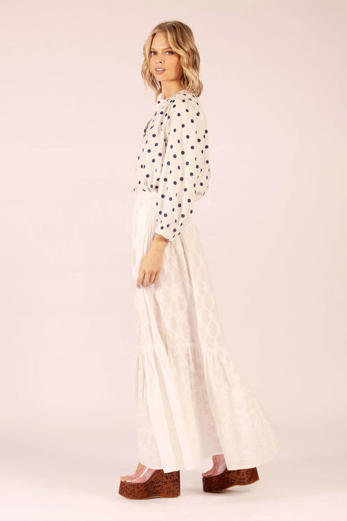 Jane Shirt | Polka Navy