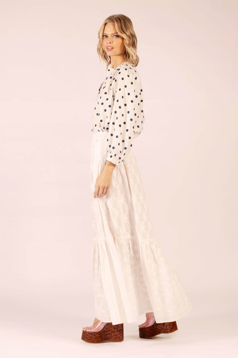 Jane Shirt | Polka Navy