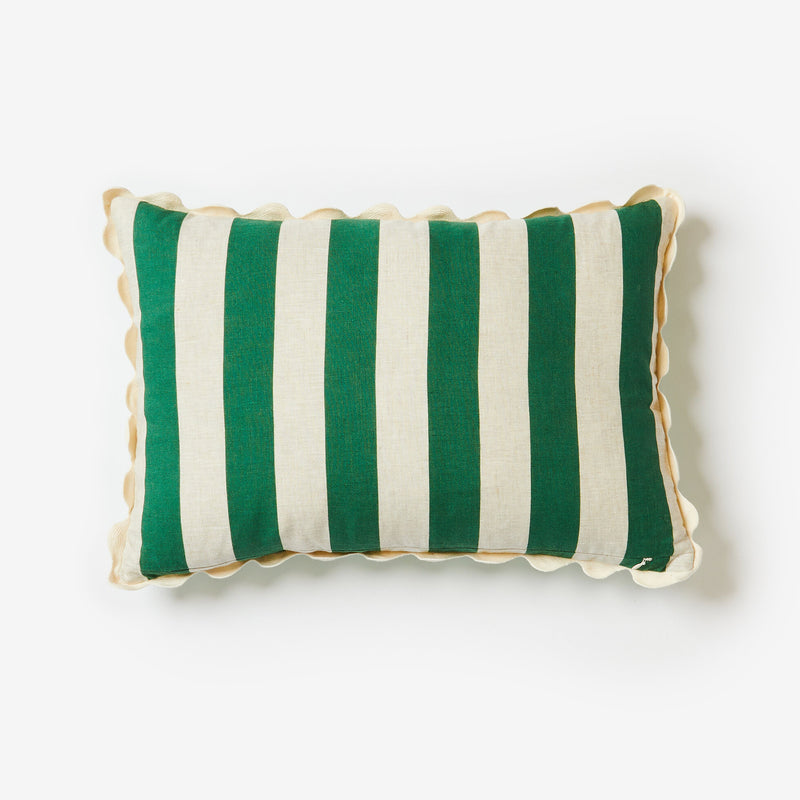 Bold Stripe Verde Cushion