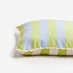 Bold Stripe Blue Lime Cushion