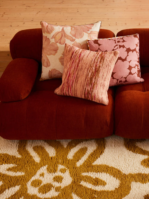Wool Marle Pink 60cm Cushion