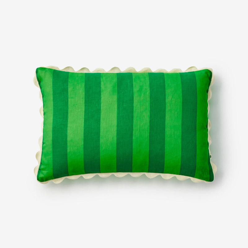 Bold Stripe Green Cushion