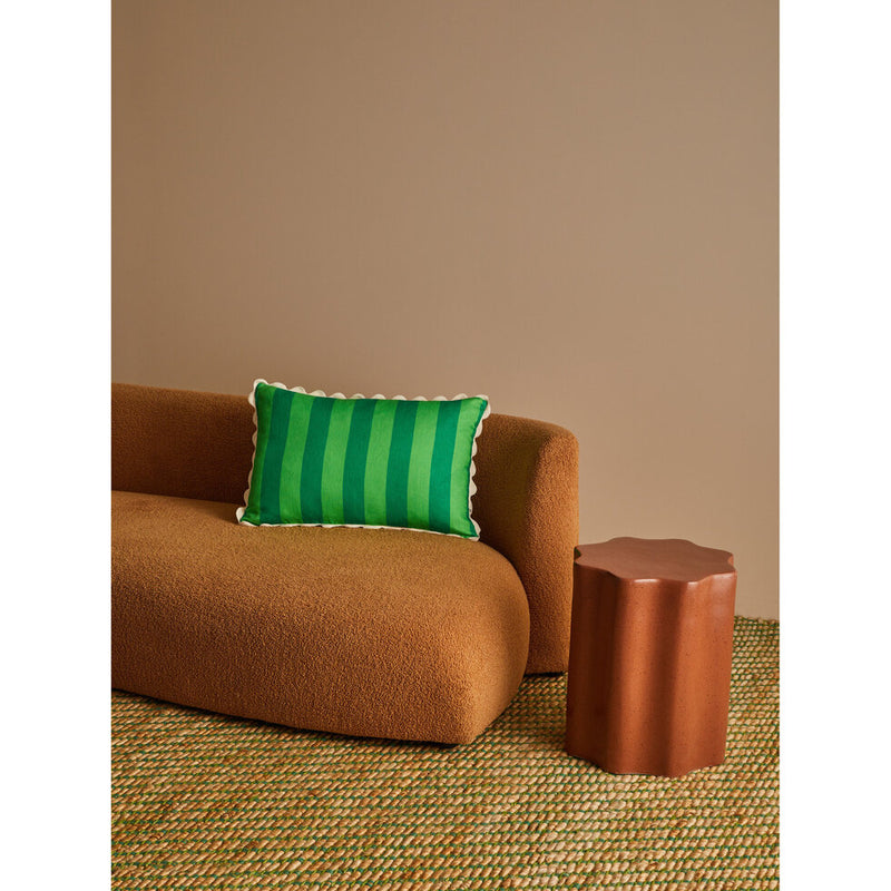 Bold Stripe Green Cushion