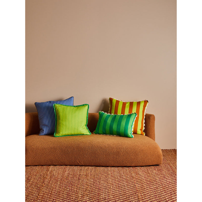 Bold Stripe Green Cushion