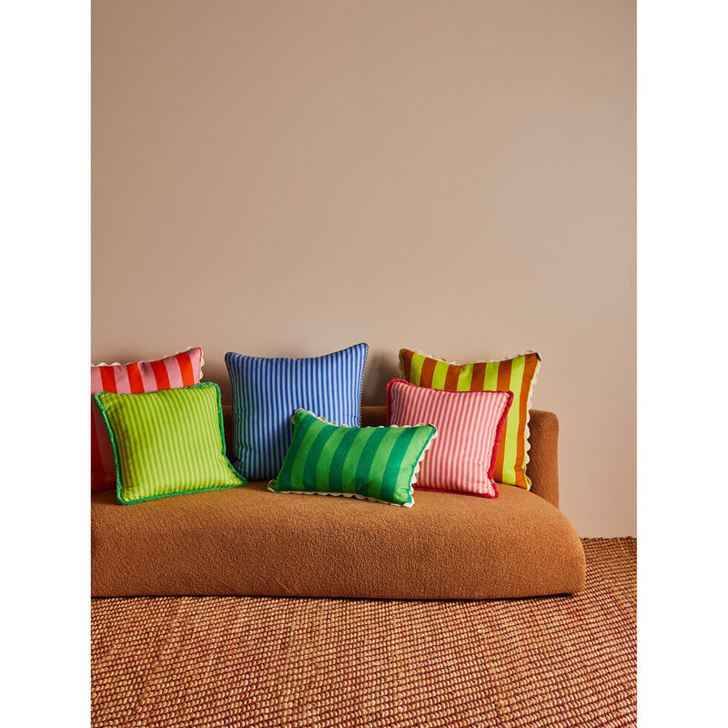 Bold Stripe Green Cushion