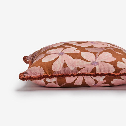 Violet Tan Cushion