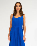 Cape Maxi Dress | Cobalt