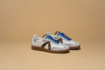 ELITE CLASSIC SNEAKER | WHITE LEOPARD SILVER BLUE