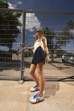 ELITE CLASSIC SNEAKER | WHITE LEOPARD SILVER BLUE