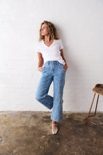 Celeste Pant Heart | 70's Blue