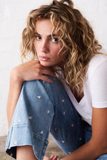 Celeste Pant Heart | 70's Blue