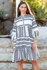 Ella Kaftan Dress | Monochrome