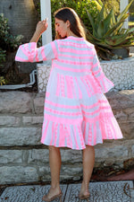Ella Kaftan Dress | Pink Flamingo