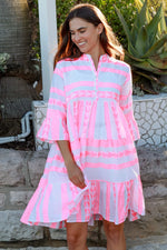 Ella Kaftan Dress | Pink Flamingo