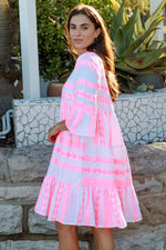 Ella Kaftan Dress | Pink Flamingo