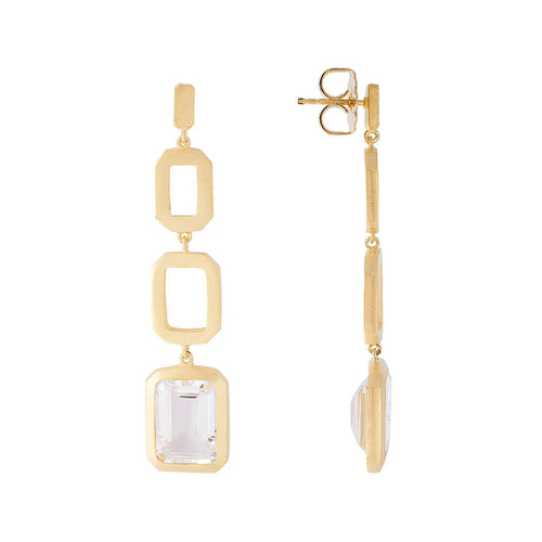 Crystal Cocktail Link Earrings