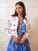 Pine Jacket Mexican Embroidery | White