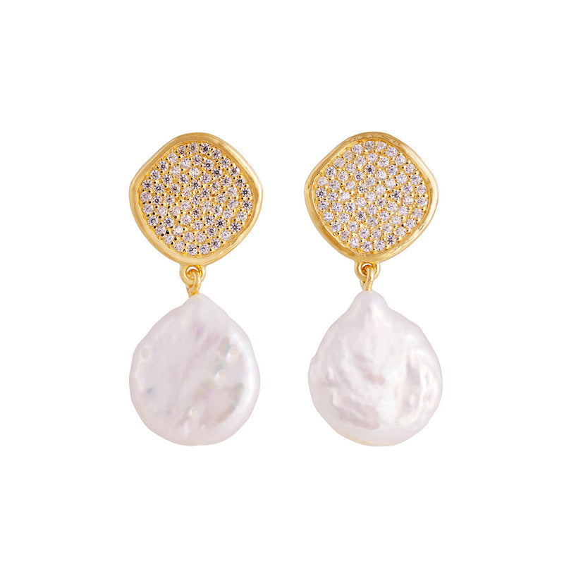 Splash Pearl Drop Earrings