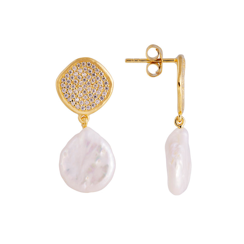 Splash Pearl Drop Earrings