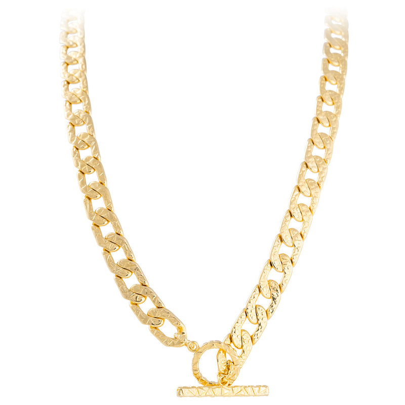 Antique Crystal T Bar Necklace