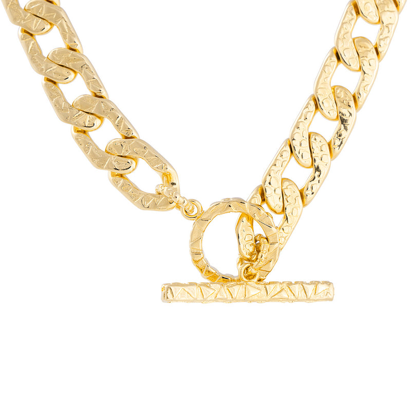 Antique Crystal T Bar Necklace